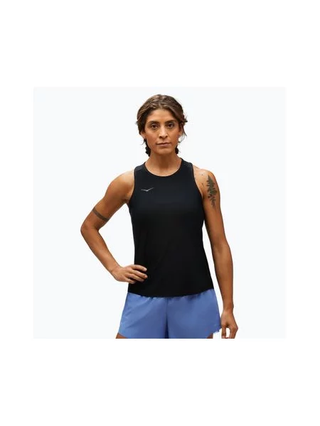 Бігова майка HOKA Airolite Run Tank чорна