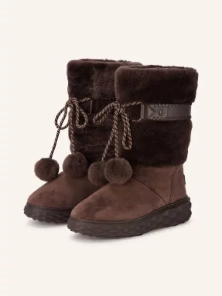 Jimmy Choo Boots Cobi tmavě hnědá