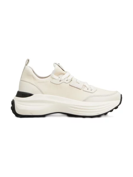 Sneakersy Tod's skórzane na platformie szare