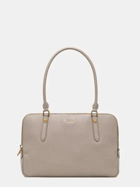 Torebka Furla skórzana beżowa