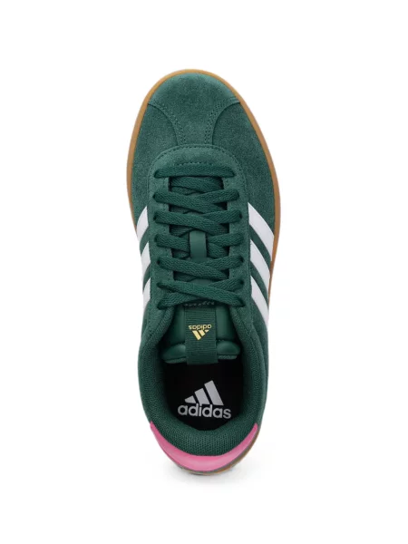 Pantaloni sport Adidas din piele de căprioară cu imagine cu model zebră verde