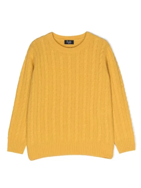 Sweter dziecięcy Il Gufo żółty