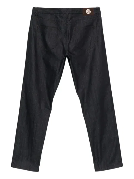 Pantaloni Moncler cu 5 buzunare albastru