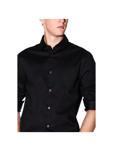ARMANI EXCHANGE Košulja Tessuto' crna