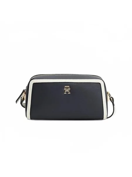 Torebka crossbody Tommy Hilfiger skórzana niebieska