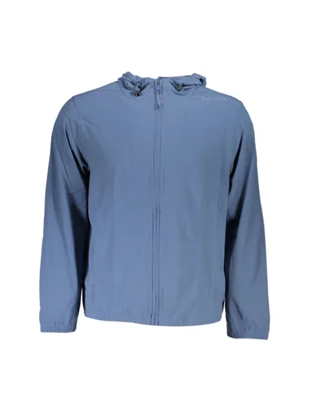 Bluza z kapturem Calvin Klein Performance niebieska