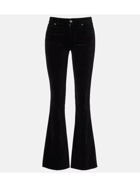 Pantaloni 7 For All Mankind de catifea negru