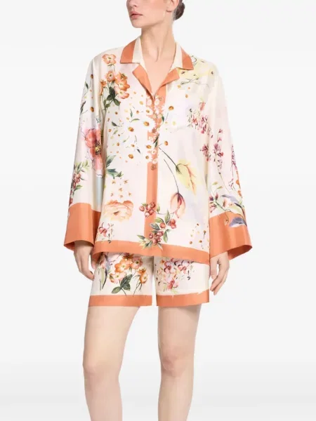 Selyem virágos ing Elie Saab nyomtatás
