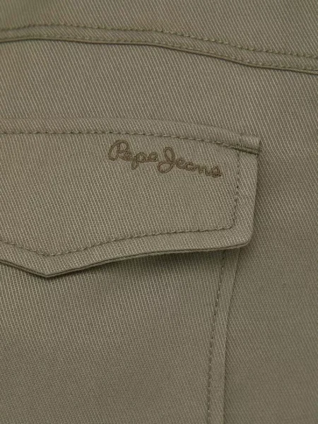 Мини джинсовое платье Pepe Jeans зеленое