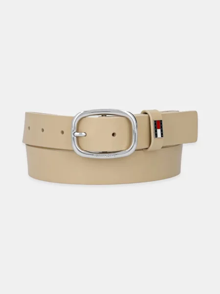 Кожен Tommy Jeans бежово