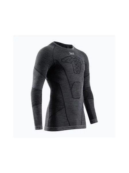 Термоактивна сорочка з довгим рукавом X-Bionic Symbio Merino Shirt rhino grey сіра
