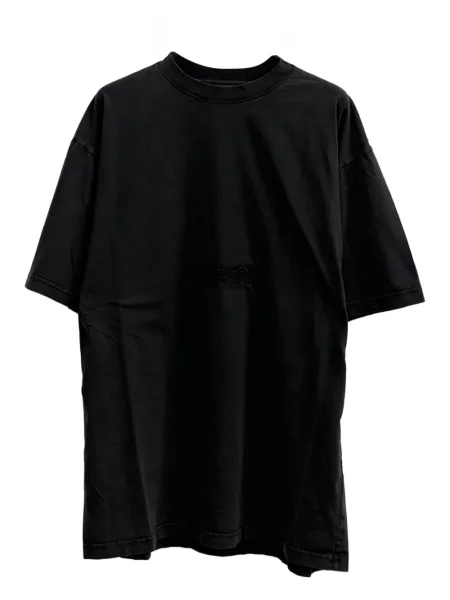 Tricou Balenciaga cu decolteu rotund negru