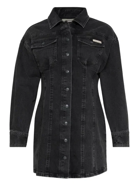 Rochie din denim Calvin Klein negru