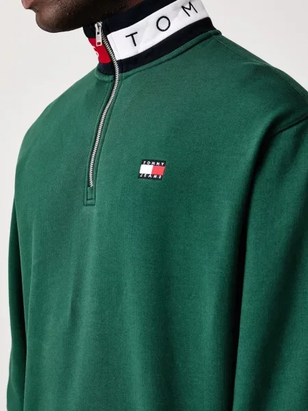 Суитчър Tommy Jeans зелено