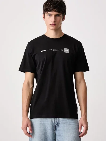 The North Face T-shirt z bawełną GRAPHIC czarna