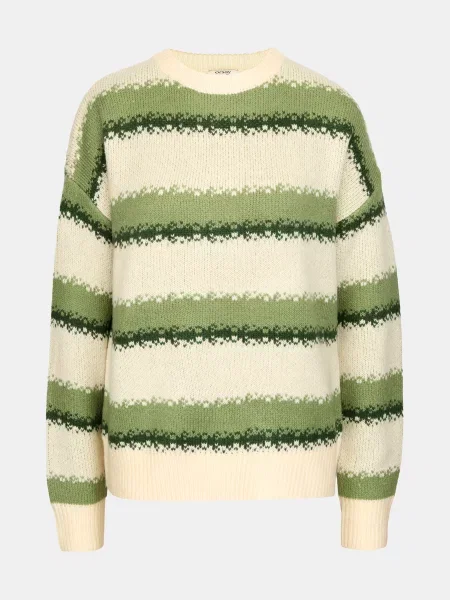 Pulover Orsay cu dungi verde