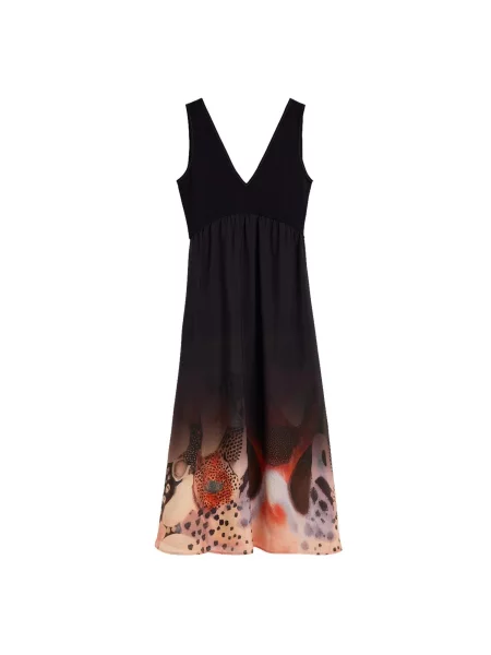Desigual Rochie nisipiu / portocaliu homar / negru alb