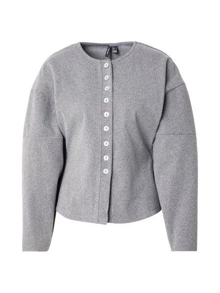 VERO MODA Πλεκτή ζακέτα VMKlea μελανζέ γκρι