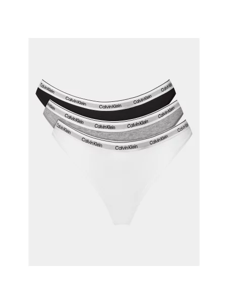 Calvin Klein Siaurikės pilka / juoda balta