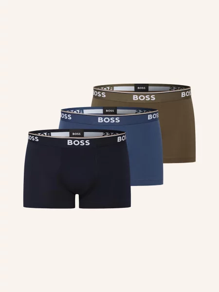 Boss Bokserki Power 3 Szt. gruen niebieskie