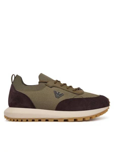Sneakersy Emporio Armani zelené