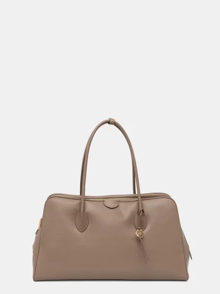 Calvin Klein τσάντα shopper γυναικεία από απομίμηση δέρματος μπεζ