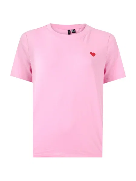 VERO MODA Tricou VMPaulina roz deschis roșu