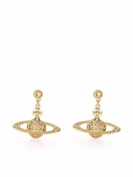Cercei Vivienne Westwood de cristal auriu