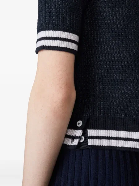 Polo Thom Browne cu dungi albastru