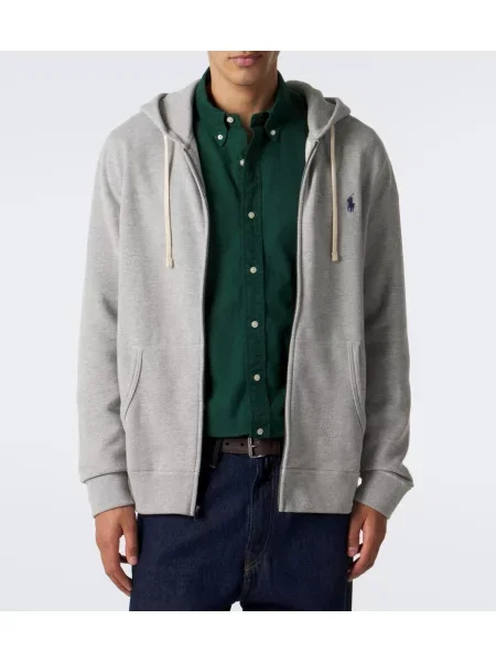 Bluza z kapturem Polo Ralph Lauren szara