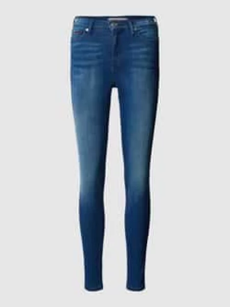 Tommy Jeans Jeansy Skinny Nora blau niebieskie