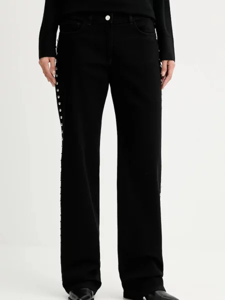 IRO jeans medium waist THESS negru
