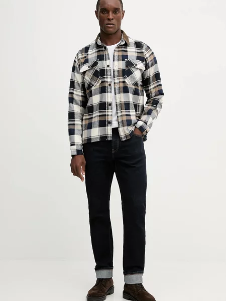 Сорочка Barbour GRASMOOR relaxed класичний комір синій
