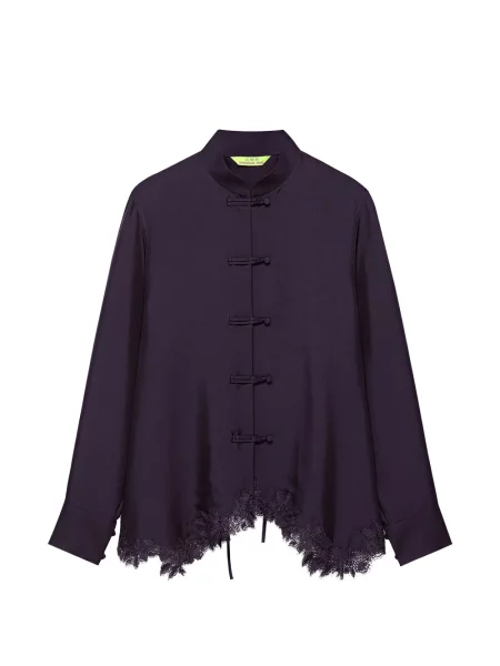 Bluză Shanghai Tang din dantelă violet
