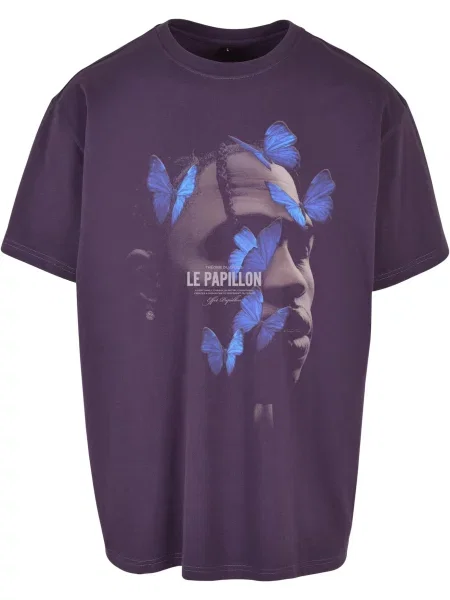 MT Upscale Majica azur / greige / temno liila