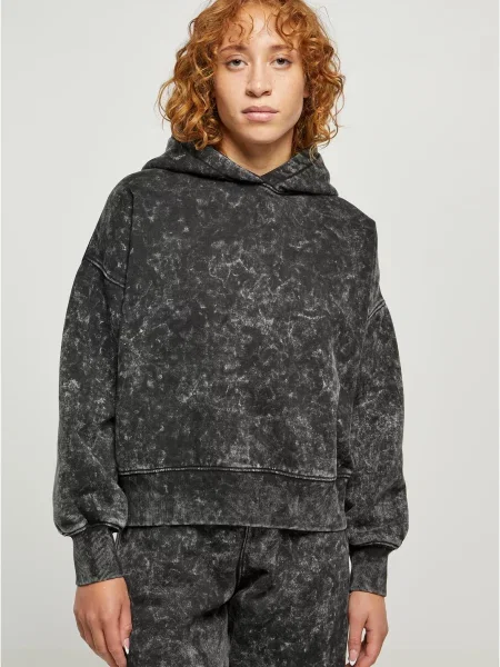 Geacă Urban Classics cu glugă negru