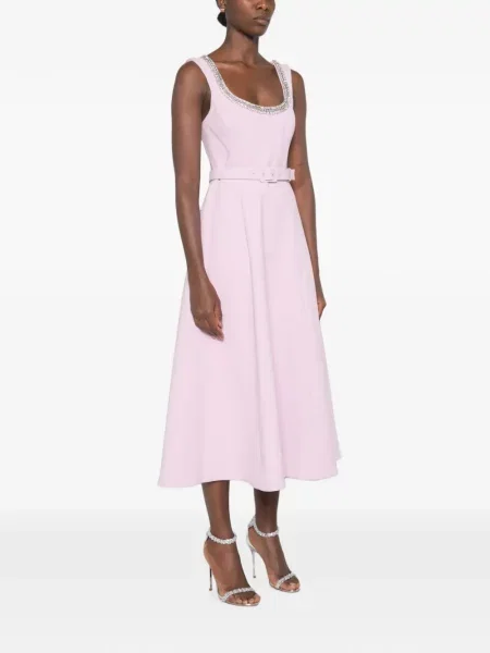 Cu centură rochie midi Rebecca Vallance violet