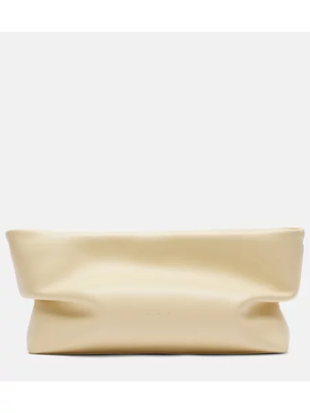 Usnjena pisemska torbica Aesther Ekme rumena