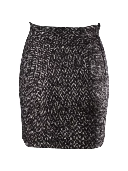 Mini fustă tip creion Dsquared2 cu model herringbone mini negru