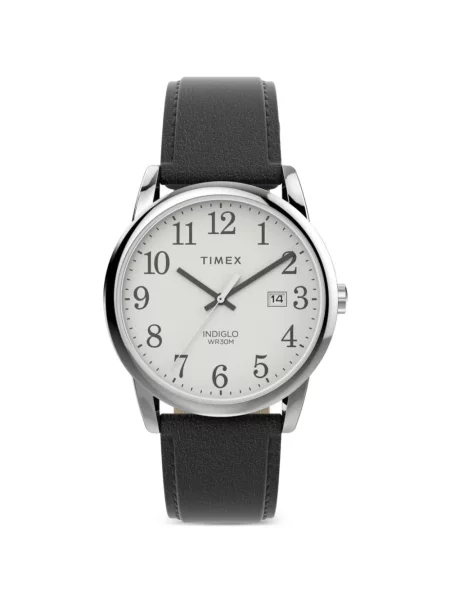 Ceas Timex din piele cu bretele alb