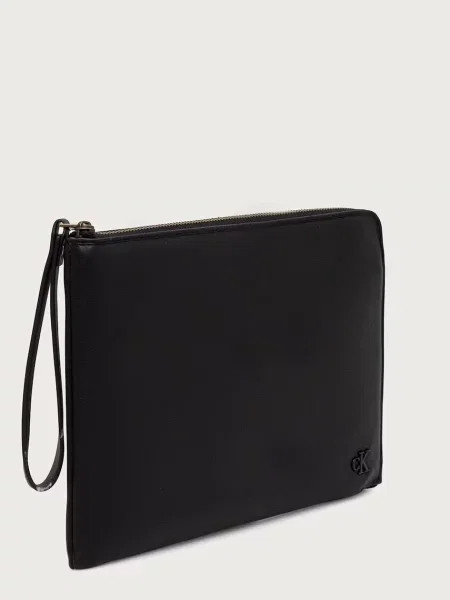 Calvin Klein geantă mică pentru bărbați cu imitație de piele negru
