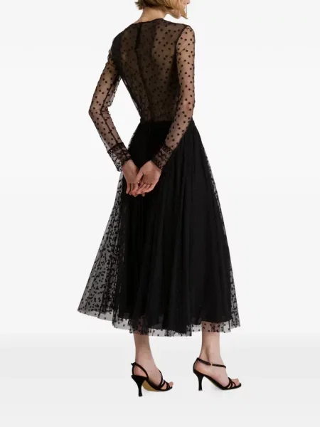 Fustă midi Alberta Ferretti din tul negru