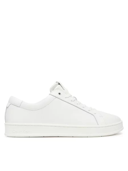 Sneakersy z gładką podeszwą Ck Calvin Klein białe