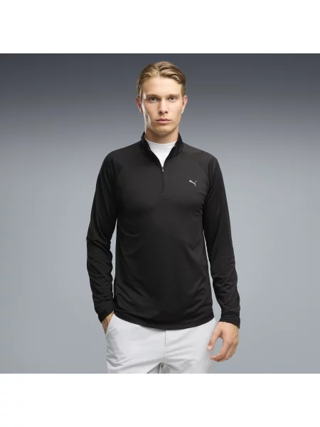 PUMA kurtka golfowa Pure Grid z zamkiem pod szyją Akcesoria M czarny