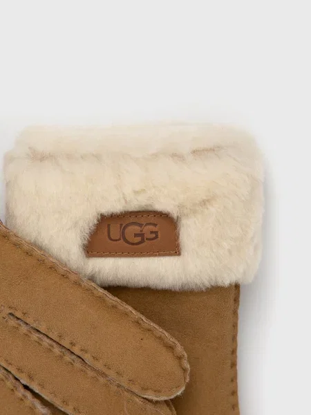 UGG Mănuși din piele de caprioara femei maro