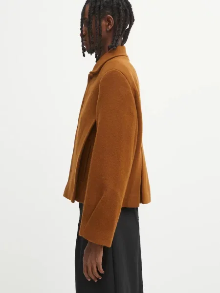 Ader Error jachetă din amestec de lână JACKET de tranzitie maro