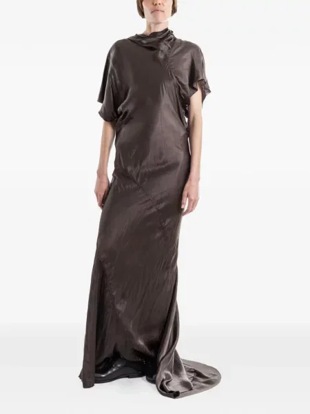 Rochie Rick Owens drapată maro
