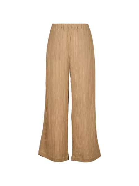 Pantaloni palazzo 120% Lino maro