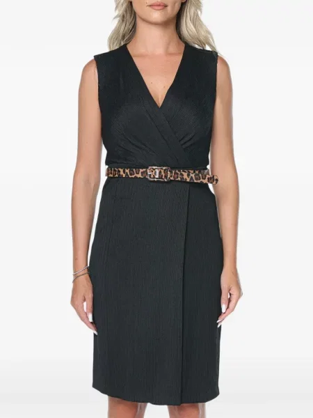 Cu centură rochie mini Dkny plic negru