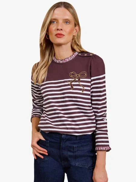 Love & roses Tricou auriu / roșu burgundy alb